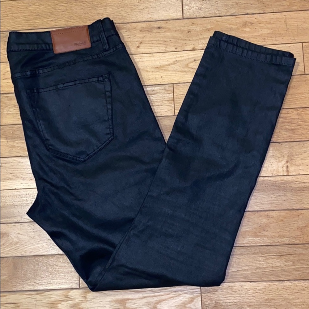 Madewell skinny wax coated jeans pants bottoms